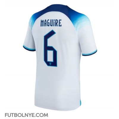 Camiseta Inglaterra Harry Maguire #6 Primera Equipación Mundial 2022 manga corta